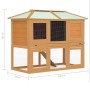 Animal cage hutch with double wooden floor by vidaXL, Cages and habitats for small animals - Ref: Foro24-170849, Price: 158,9...