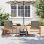 Garden chairs 2 pcs solid wood and gray synthetic rattan by , Garden chairs - Ref: Foro24-368709, Price: 116,99 €, Discount: %