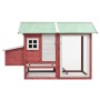 Solid pine and red fir wood chicken coop 170x81x110 cm by vidaXL, Cages and habitats for small animals - Ref: Foro24-170863, ...