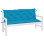 Garden bench cushions 2 pcs light blue 150x50x7 cm by , Cushions for chairs and sofas - Ref: Foro24-361701, Price: 53,99 €, D...