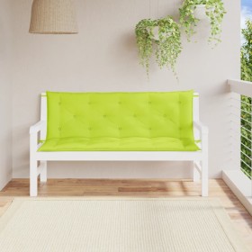 Gartenbankauflagen 2 Stück hellgrün 150x50x7 cm von , Kissen für Stühle und Sofas - Ref: Foro24-361708, Preis: 53,18 €, Rabat...