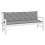 Garden Bench Cushions 2 Pcs Gray Oxford Fabric 180x50x7 cm by , Cushions for chairs and sofas - Ref: Foro24-361717, Price: 61...