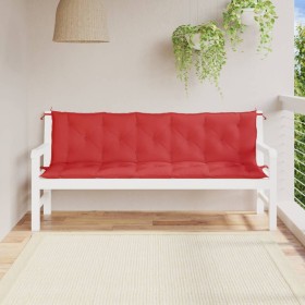 Garden bench cushions 2 pcs Oxford fabric red 180x50x7 cm by , Cushions for chairs and sofas - Ref: Foro24-361722, Price: 60,...