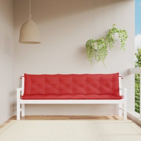 Gartenbankauflagen 2 Stk. Oxford-Stoff rot 200x50x7 cm von , Kissen für Stühle und Sofas - Ref: Foro24-361741, Preis: 69,99 €...