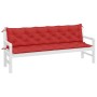 Garden bench cushions 2 pcs Oxford fabric red 200x50x7 cm by , Cushions for chairs and sofas - Ref: Foro24-361741, Price: 70,...