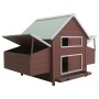 Brown wooden chicken coop 157x97x110 cm | Foro24 | Onlineshop