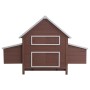 Brown wooden chicken coop 157x97x110 cm | Foro24 | Onlineshop