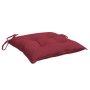 Cojines silla de jardín 6 uds tela Oxford rojo tinto 40x40x7 cm de , Cojines para sillas y sofás - Ref: Foro24-361479, Precio...