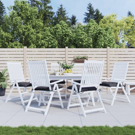 Gartenstuhlkissen 6 Stück anthrazitfarbener Oxford-Stoff 50x50x7 cm von , Kissen für Stühle und Sofas - Ref: Foro24-361509, P...