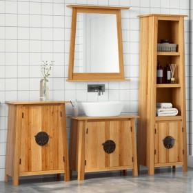 Bathroom furniture set 4 pieces solid pine wood by , Bathroom furniture - Ref: Foro24-3223464, Price: 653,70 €, Discount: %