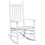 Rocking chairs with curved seats 2 pcs solid white fir wood by , Garden chairs - Ref: Foro24-3281588, Price: 236,99 €, Discou...