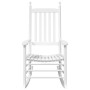 Rocking chairs with curved seats 2 pcs solid white fir wood by , Garden chairs - Ref: Foro24-3281588, Price: 236,99 €, Discou...