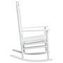 Rocking chairs with curved seats 2 pcs solid white fir wood by , Garden chairs - Ref: Foro24-3281588, Price: 236,99 €, Discou...