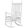 Rocking chairs with curved seats 2 pcs solid white fir wood by , Garden chairs - Ref: Foro24-3281588, Price: 236,99 €, Discou...