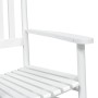Mecedoras con asientos curvos 2 pzas abeto madera maciza blanca