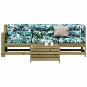 4-piece garden furniture set with impregnated pine wood cushions by , Garden sets - Ref: Foro24-3250775, Price: 424,99 €, Dis...