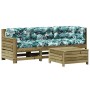 4-piece garden furniture set with impregnated pine wood cushions by , Garden sets - Ref: Foro24-3250775, Price: 424,99 €, Dis...