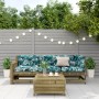 4-piece garden furniture set with impregnated pine wood cushions by , Garden sets - Ref: Foro24-3250775, Price: 424,99 €, Dis...