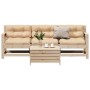 4-piece garden furniture set with solid pine wood cushions by , Garden sets - Ref: Foro24-3250796, Price: 361,26 €, Discount: %