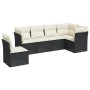 6-piece garden sofa set and black synthetic rattan cushions by , Garden sets - Ref: Foro24-3249535, Price: 354,99 €, Discount: %