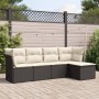 5-piece garden furniture set and black synthetic rattan cushions by , Garden sets - Ref: Foro24-3249395, Price: 301,11 €, Dis...