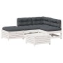 5-piece garden furniture set with solid white pine wood cushions by , Garden sets - Ref: Foro24-3250709, Price: 509,99 €, Dis...