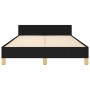 Bed frame with black fabric headboard 120x190 cm by , Beds and slatted bases - Ref: Foro24-3270508, Price: 164,41 €, Discount: %