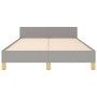 Estructura de cama con cabecero tela gris claro 120x190 cm de , Camas y somieres - Ref: Foro24-3270520, Precio: 163,86 €, Des...