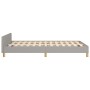 Bed frame with headboard light gray fabric 120x190 cm by , Beds and slatted bases - Ref: Foro24-3270541, Price: 174,99 €, Dis...