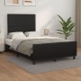 Bed frame with headboard black synthetic leather 120x190 cm by , Beds and slatted bases - Ref: Foro24-3270548, Price: 186,99 ...