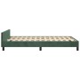 Estructura cama con cabecero terciopelo verde oscuro 120x190 cm