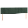 Dark green velvet bed frame with headboard 120x190 cm by , Beds and slatted bases - Ref: Foro24-3270581, Price: 167,26 €, Dis...