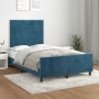 Dark blue velvet bed frame with headboard 120x190 cm by , Beds and slatted bases - Ref: Foro24-3270588, Price: 168,37 €, Disc...