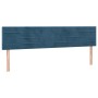 Dark blue velvet bed frame with headboard 120x190 cm by , Beds and slatted bases - Ref: Foro24-3270588, Price: 168,37 €, Disc...