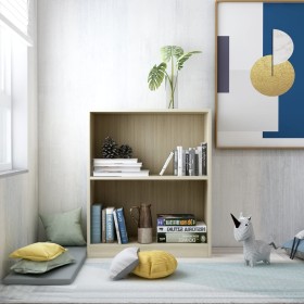 Sonoma oak engineered wood shelf 60x24x76 cm by vidaXL, Bookcases and shelves - Ref: Foro24-800858, Price: 49,68 €, Discount: %