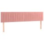 Bed frame with pink velvet headboard 120x190 cm by , Beds and slatted bases - Ref: Foro24-3270595, Price: 165,99 €, Discount: %