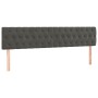 Dark gray velvet bed frame with headboard 120x190 cm by , Beds and slatted bases - Ref: Foro24-3270597, Price: 173,99 €, Disc...