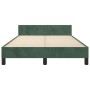 Dark green velvet bed frame with headboard 120x190 cm by , Beds and slatted bases - Ref: Foro24-3270605, Price: 170,99 €, Dis...