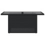 Garden table glass surface PE rattan black 100x55x73 cm by , Garden tables - Ref: Foro24-365970, Price: 111,99 €, Discount: %