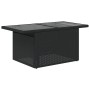 Garden table glass surface PE rattan black 100x55x73 cm by , Garden tables - Ref: Foro24-365970, Price: 111,99 €, Discount: %