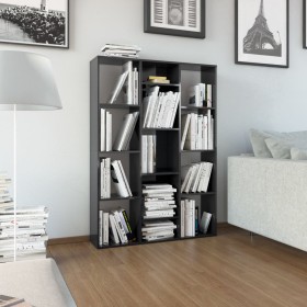 Glossy black chipboard divider/shelf 100x24x140 cm by vidaXL, Room dividers - Ref: Foro24-800448, Price: 88,99 €, Discount: %