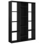 Glossy black chipboard divider/shelf 100x24x140 cm