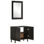 Conjunto de armarios de baño 2 piezas madera maciza de mango de , Muebles de baño - Ref: Foro24-3206293, Precio: 207,99 €, De...