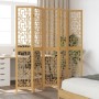 5-panel partition screen solid brown paulownia wood by , Room dividers - Ref: Foro24-358871, Price: 135,48 €, Discount: %