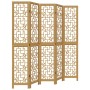 5-panel partition screen solid brown paulownia wood by , Room dividers - Ref: Foro24-358871, Price: 135,48 €, Discount: %