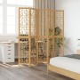 5-panel partition screen solid brown paulownia wood by , Room dividers - Ref: Foro24-358871, Price: 135,48 €, Discount: %