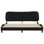 Bed frame with LED light black fabric 180x200 cm by , Beds and slatted bases - Ref: Foro24-3214165, Price: 231,70 €, Discount: %