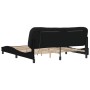 Bed frame with LED light black fabric 180x200 cm by , Beds and slatted bases - Ref: Foro24-3214165, Price: 231,70 €, Discount: %