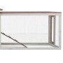 Mocha-colored solid pine and fir wood hutch 310x70x87 cm by vidaXL, Cages and habitats for small animals - Ref: Foro24-170859...