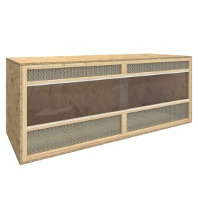 Terrario de madera contrachapada 120x50x50 cm de vidaXL, Jaulas y habitáculos para animales pequeños - Ref: Foro24-170884, Pr...